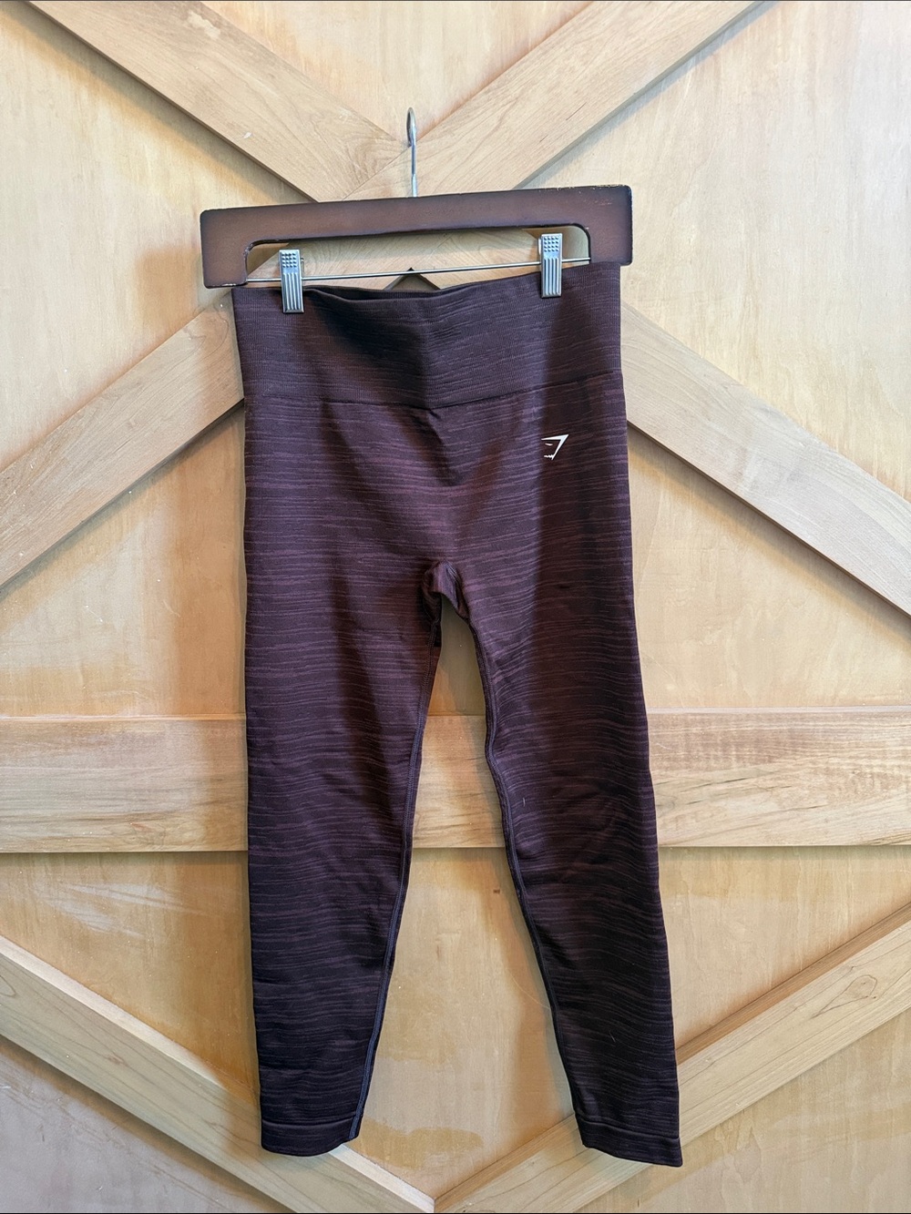 Gymshark Women’s Marled Dark Brown High-Waist Leggings